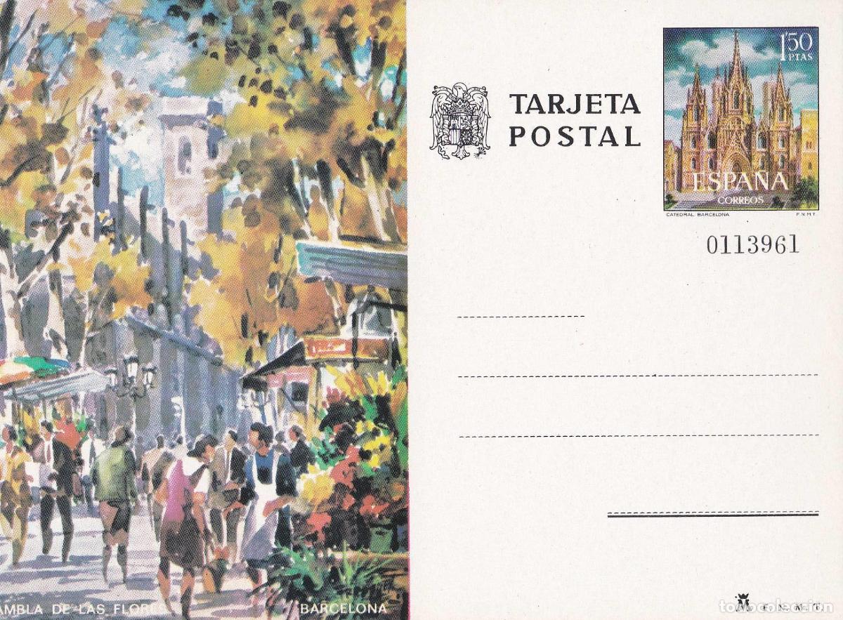 Cartes Postales: POSTAL B11563: Rambla de las Flores en Barcelona - Varios