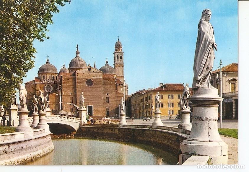 Postais: Postal 035615 : Padova. Prato della Valle and St. Giustins Cathedral - Varios