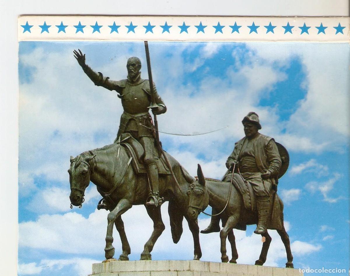Cartes Postales: Postal 038790 : Madrid. Estatuas de de Don Quijote y Sancho - Varios