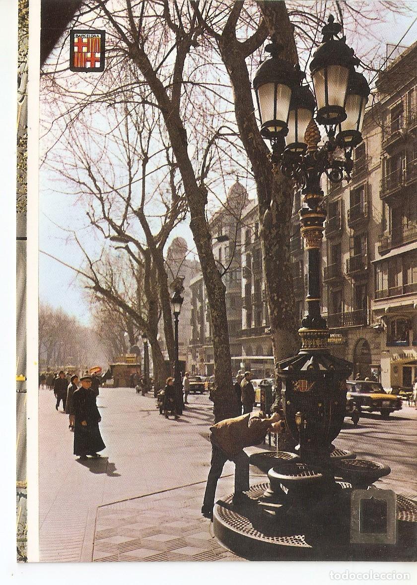 Postkarten: Postal 038131 : Barcelona. Rambla y fuente de Canaletas - Varios