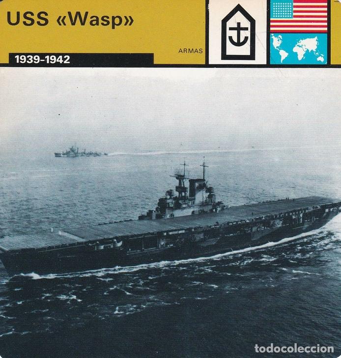 Postales: FICHA ARMAS: USS WASP. 1939-1942 - Varios