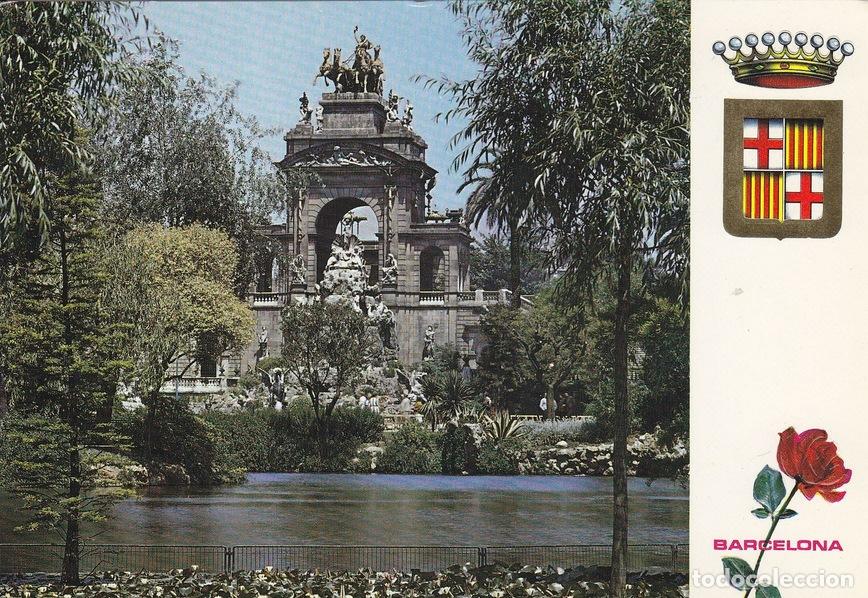 Postales: Postal 60051: Parq. de la Ciudadela Lago y cascada (Barcelona) - Varios