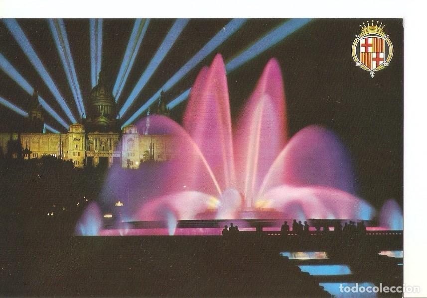 Postais: Postal 034912 : Barcelona. Fuente Monumental y Palacio Nacional - Varios