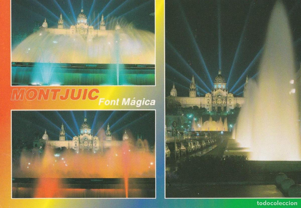 Postais: POSTAL B11709: BARCELONA: FUENTE LUMINOSA DE MONJU&Iuml;C. DIVERSOS ASPECTOS - NULL