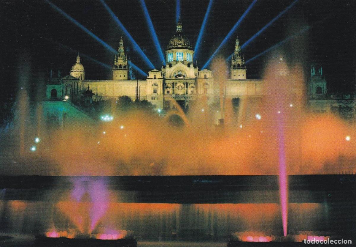Postais: POSTAL B11713: BARCELONA: FUENTE LUMINOSA DE MONJU&Iuml;C. DIVERSOS ASPECTOS - NULL