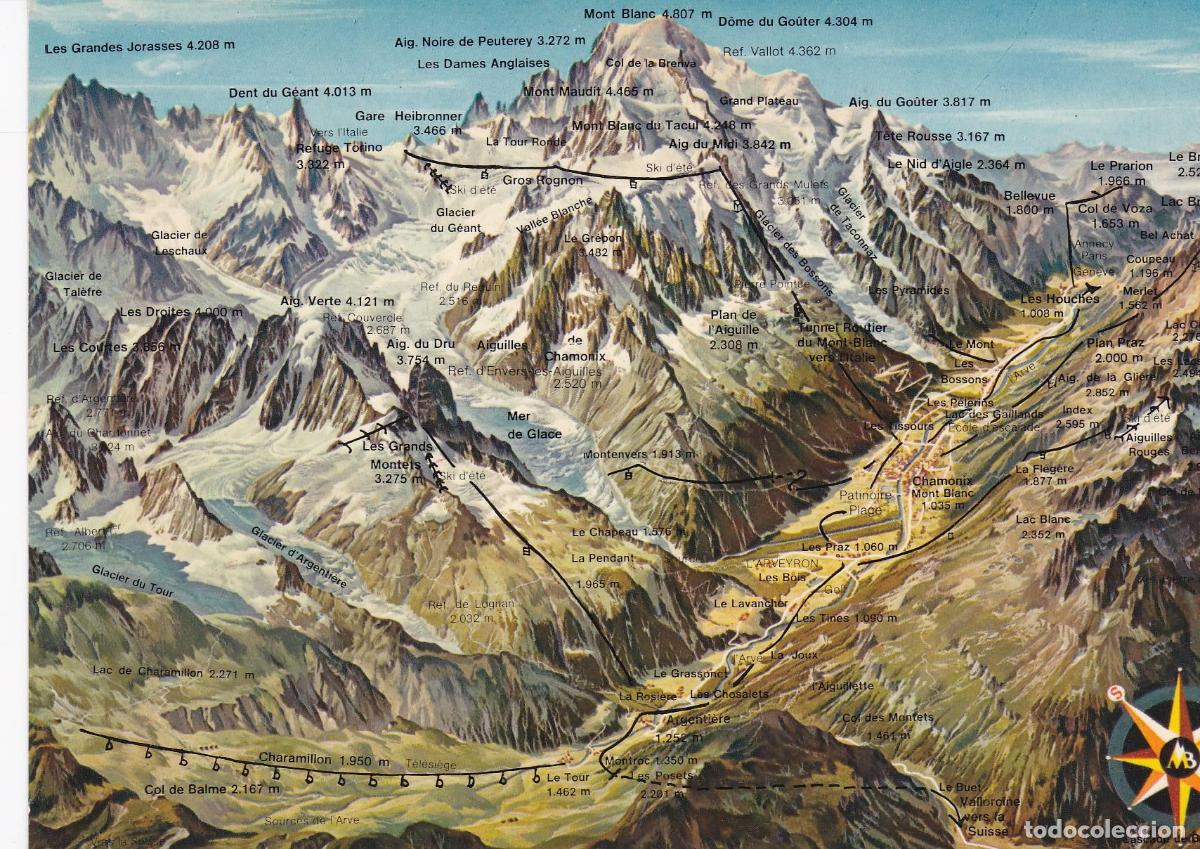 Postales: POSTAL B6279: MONTBLANC: CHAMONIX - Varios - Foto 1
