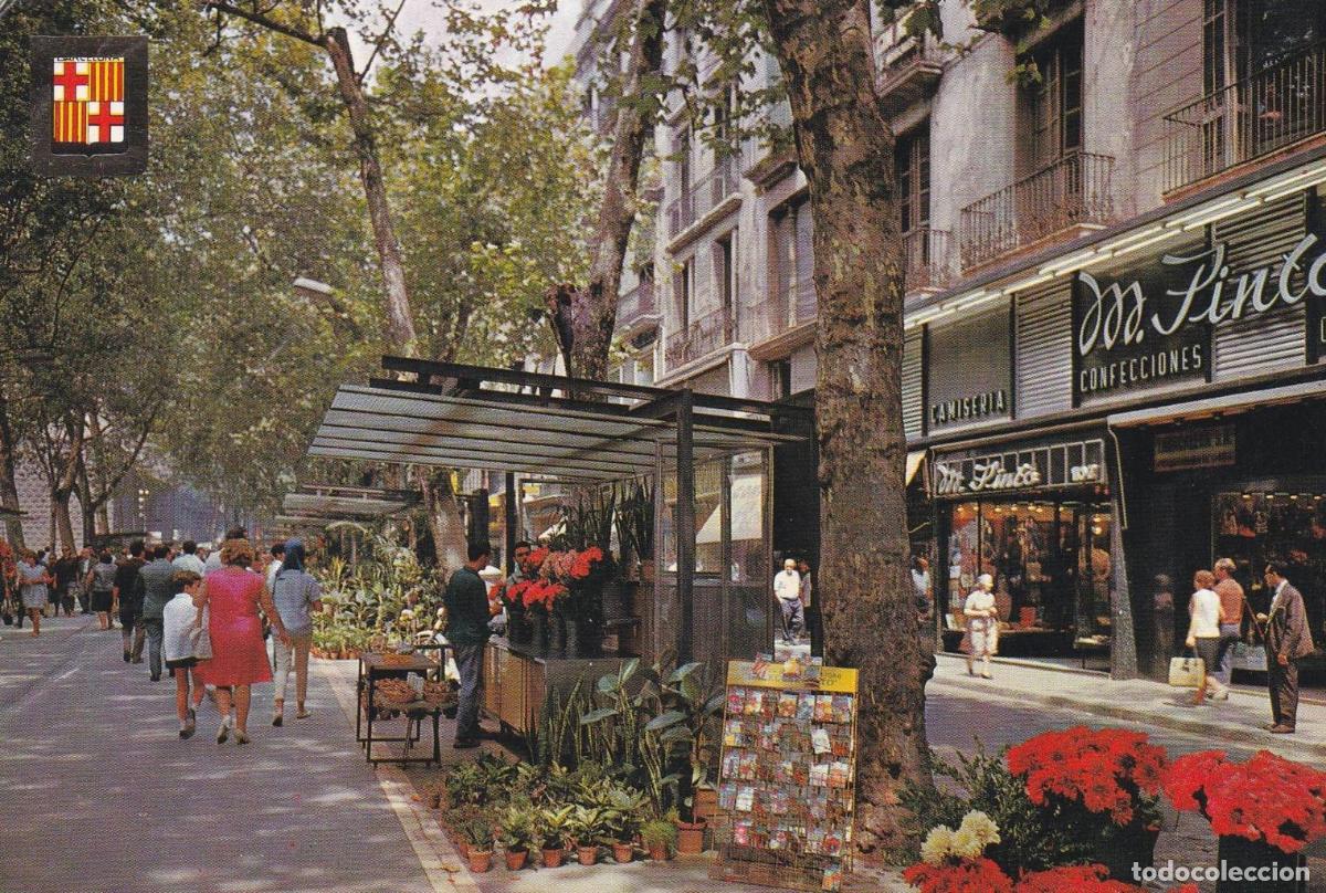 Postais: POSTAL B12173: BARCELONA: RAMBLA DE LAS FLORES - NULL