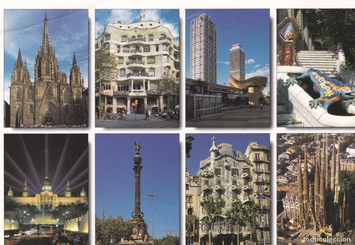 Postales: POSTAL B12176: BARCELONA: DIVERSOS ASPECTOS - Foto 1