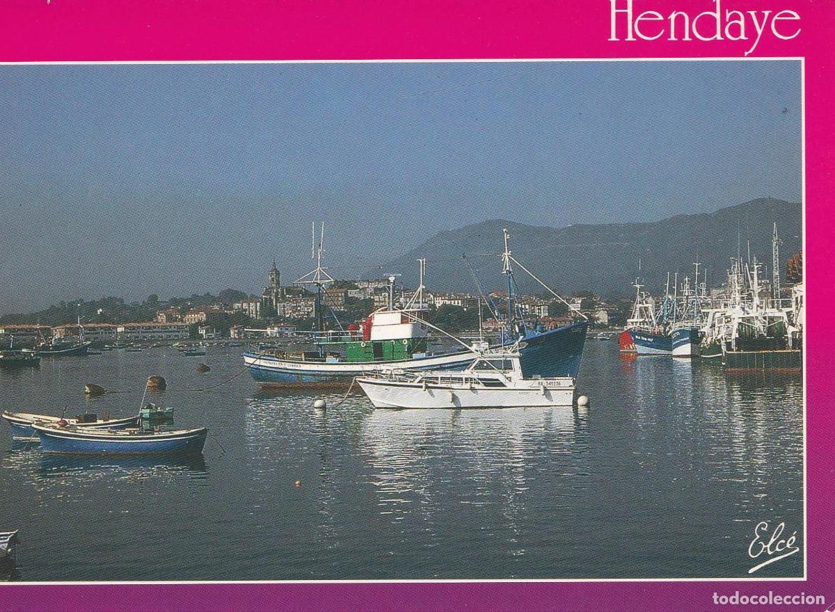Postales: POSTAL B6467: HENDAYE: LE PORT AVEC VUE SUR FONTARABIE - Varios