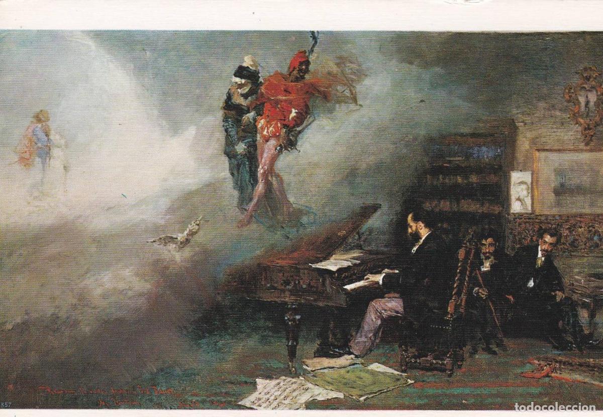 Postkarten: POSTAL B12307: M. FORTUNY: FANTASIA SOBRE FAUSTO. OLEO - NULL