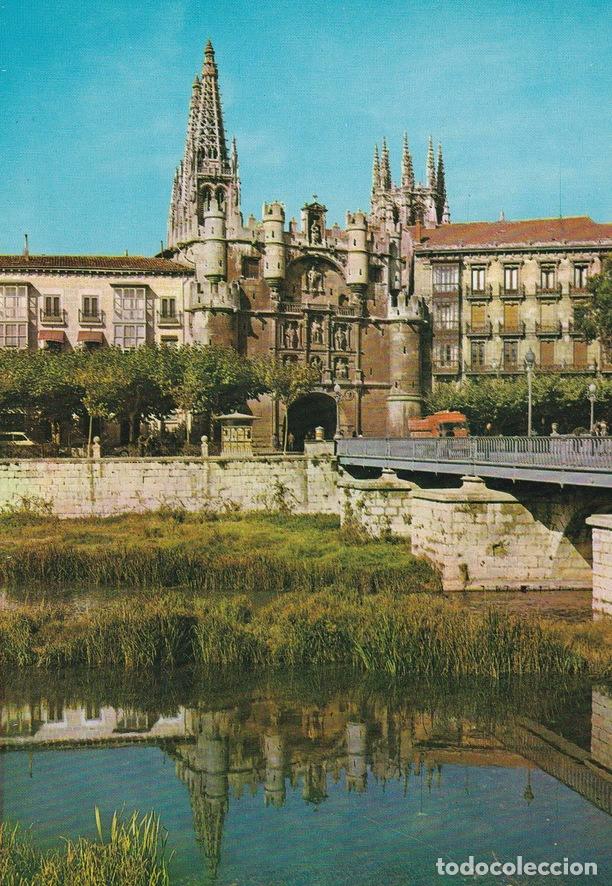 Postkarten: POSTAL B6523: BURGOS: PUENTE Y ARCO DE SANTA MARIA - Varios