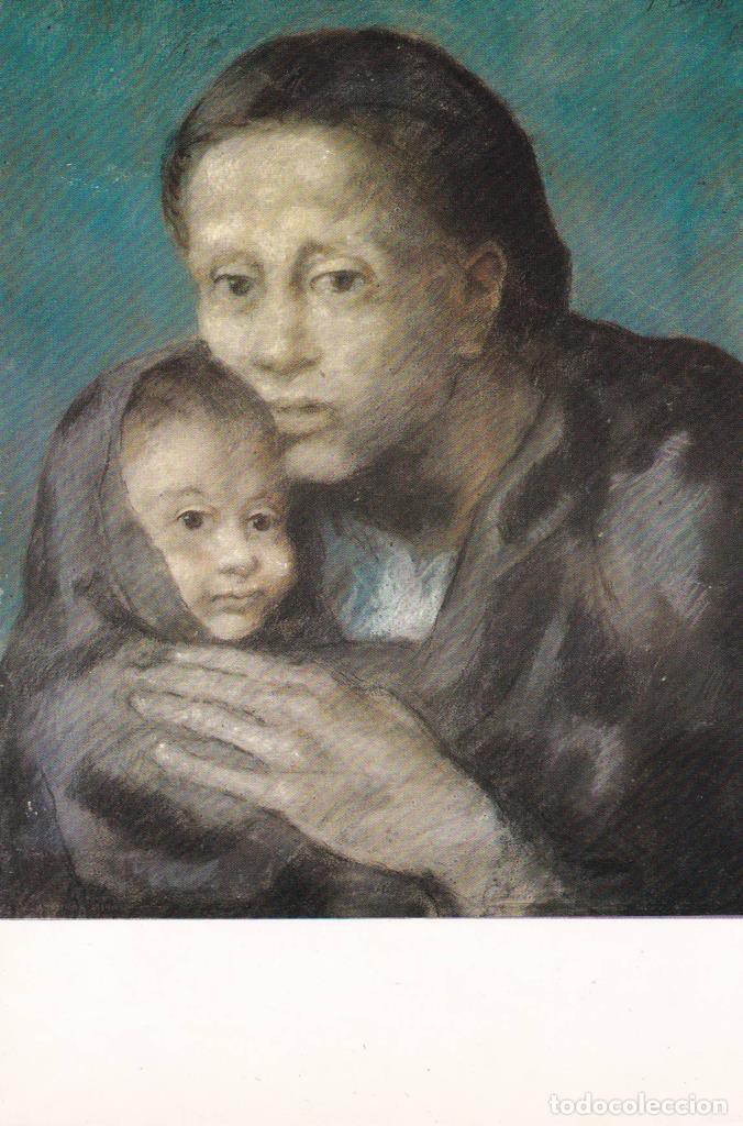 Postales: POSTAL B12360: PICASSO: EL ABRAZO - Foto 1