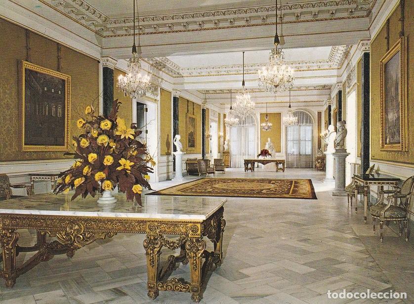 Postais: POSTAL B6557: BARCELONA: PALACIO REAL DE PEDRALBES. SALON LARGO DE ESTATUAS - Varios