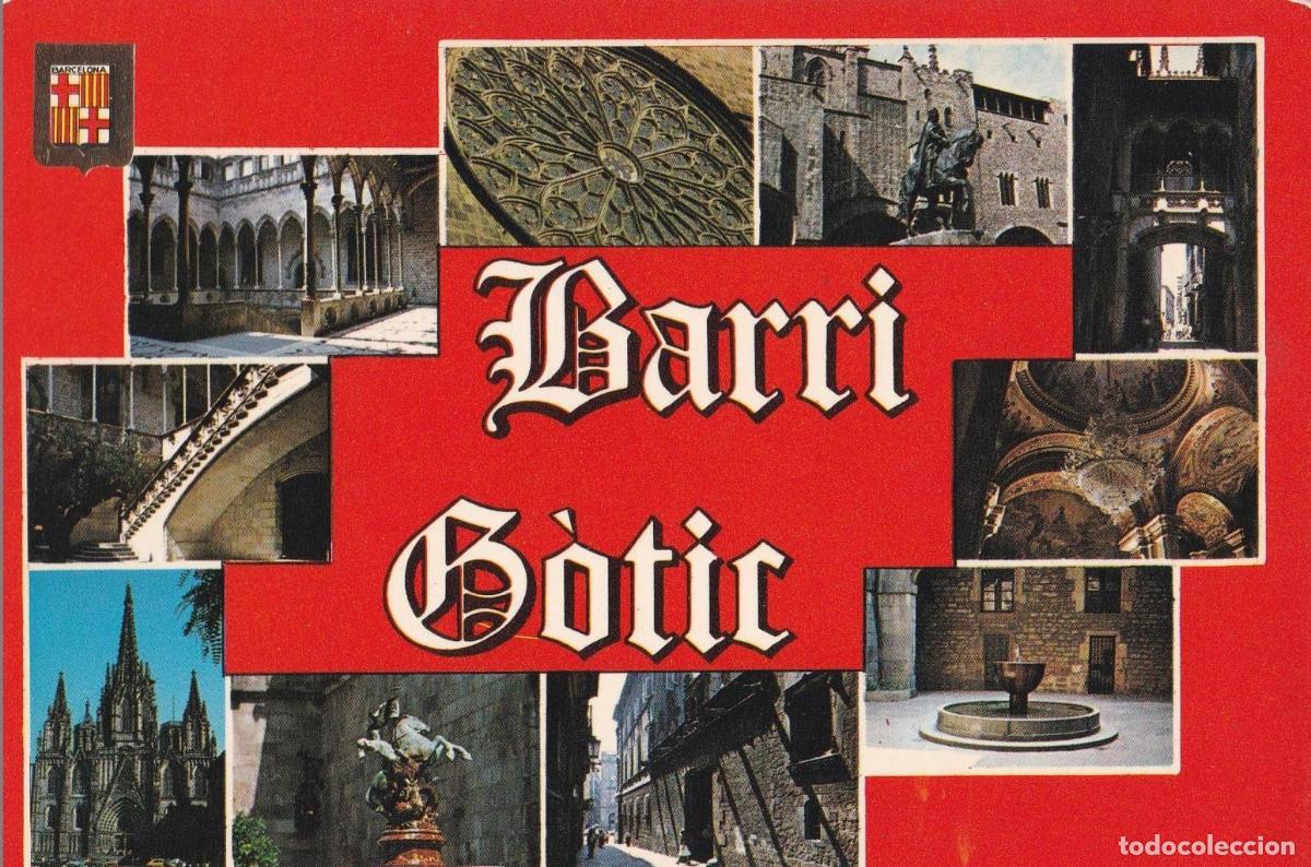 Postkarten: POSTAL B12258: BARCELONA: Barrio Gotico vistas diversas - NULL