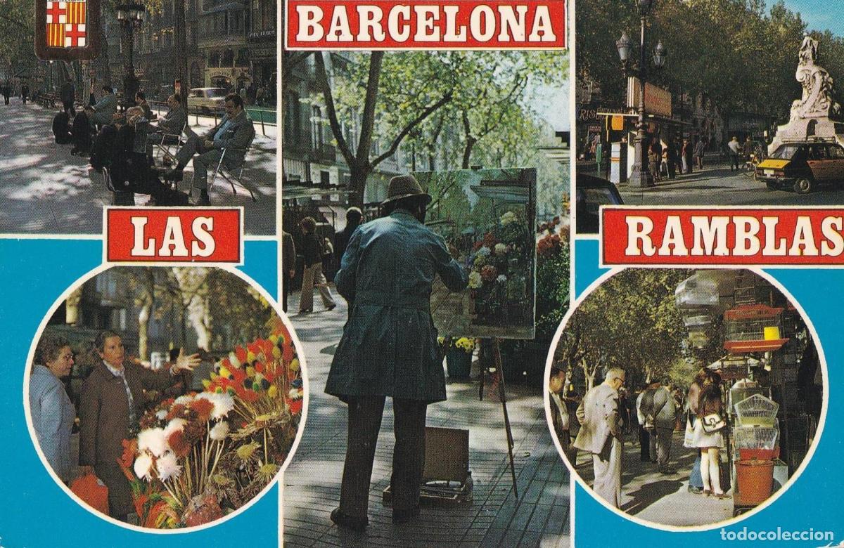 Postkarten: POSTAL B12252: BARCELONA: Las Ramblas - NULL