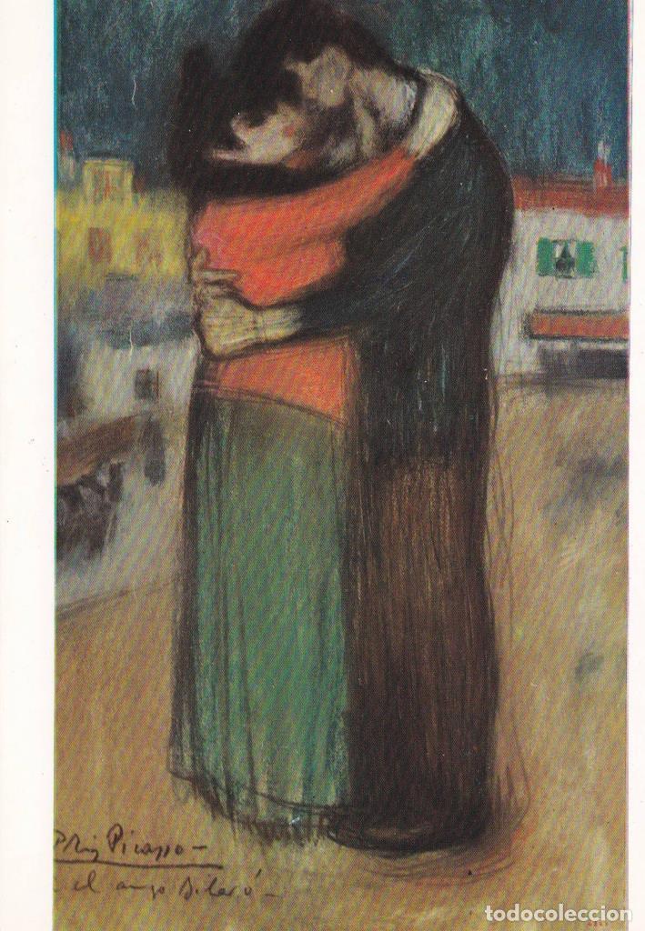 Postales: POSTAL B12360: PICASSO: EL ABRAZO - Foto 1