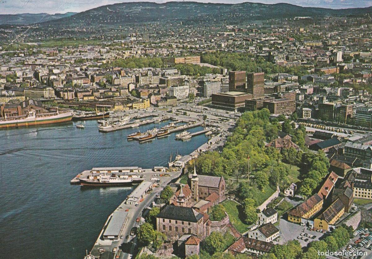 Cartoline: POSTAL B12391: OSLO: VISTA AEREA