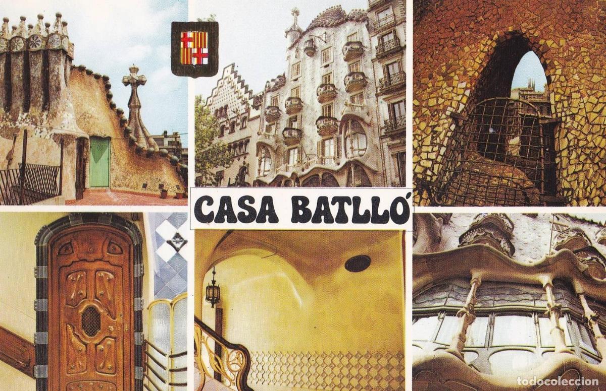 Cartoline: POSTAL B12371: BARCELONA. Vistas de la casa Batllo - NULL