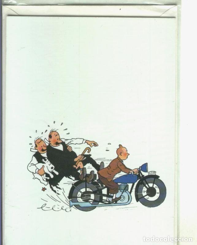 Postales: Postal 000285: Tintin: En moto - Varios