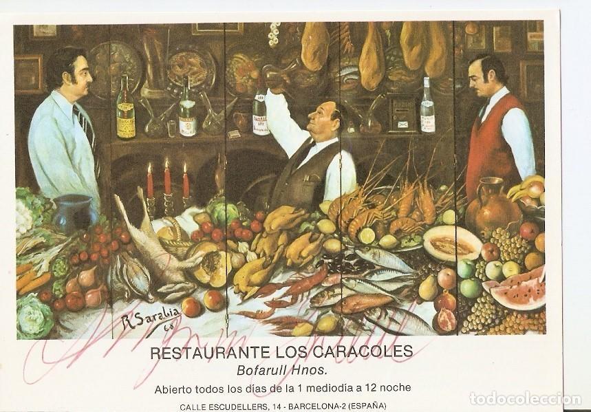 Postais: Postal 025768 : Restaurante los Caracoles bofarull Hnos Barcelona - Varios