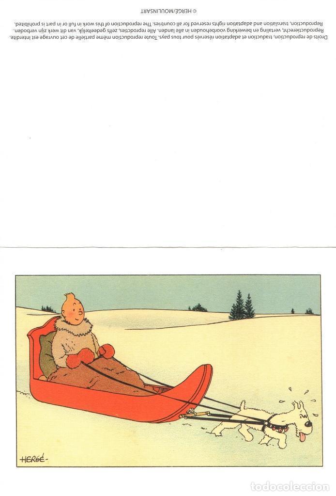 Postales: Postal de navidad Tintin: trineo 2011 (ref. #31305)