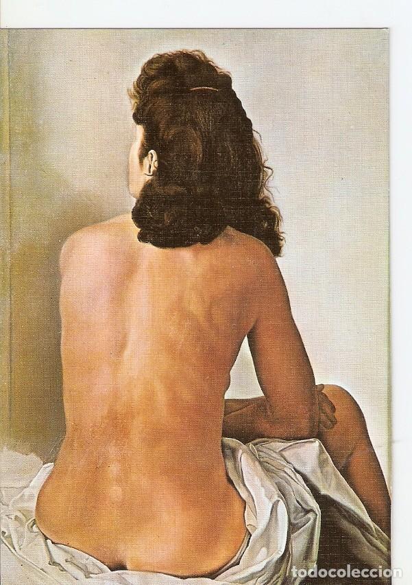 Postkarten: Postal 025256 : Gala de espaldas mirando espejo invisible. Salvador Dali - Varios