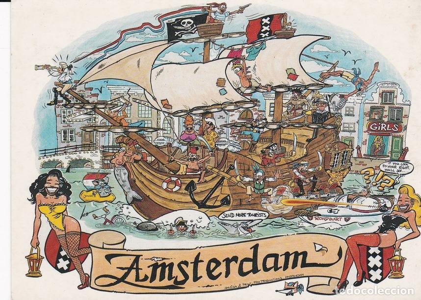 Postales: POSTAL B6830: AMSTERDAM: RECUERDO - Varios - Foto 1