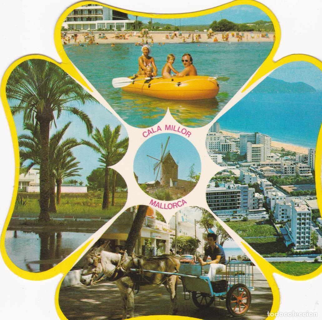 Postkarten: POSTAL B13168: POSTAL EN FORMA DE FLOR. CALA MILLOR. MALLORCA: DIVERSOS ASPECTOS - NULL