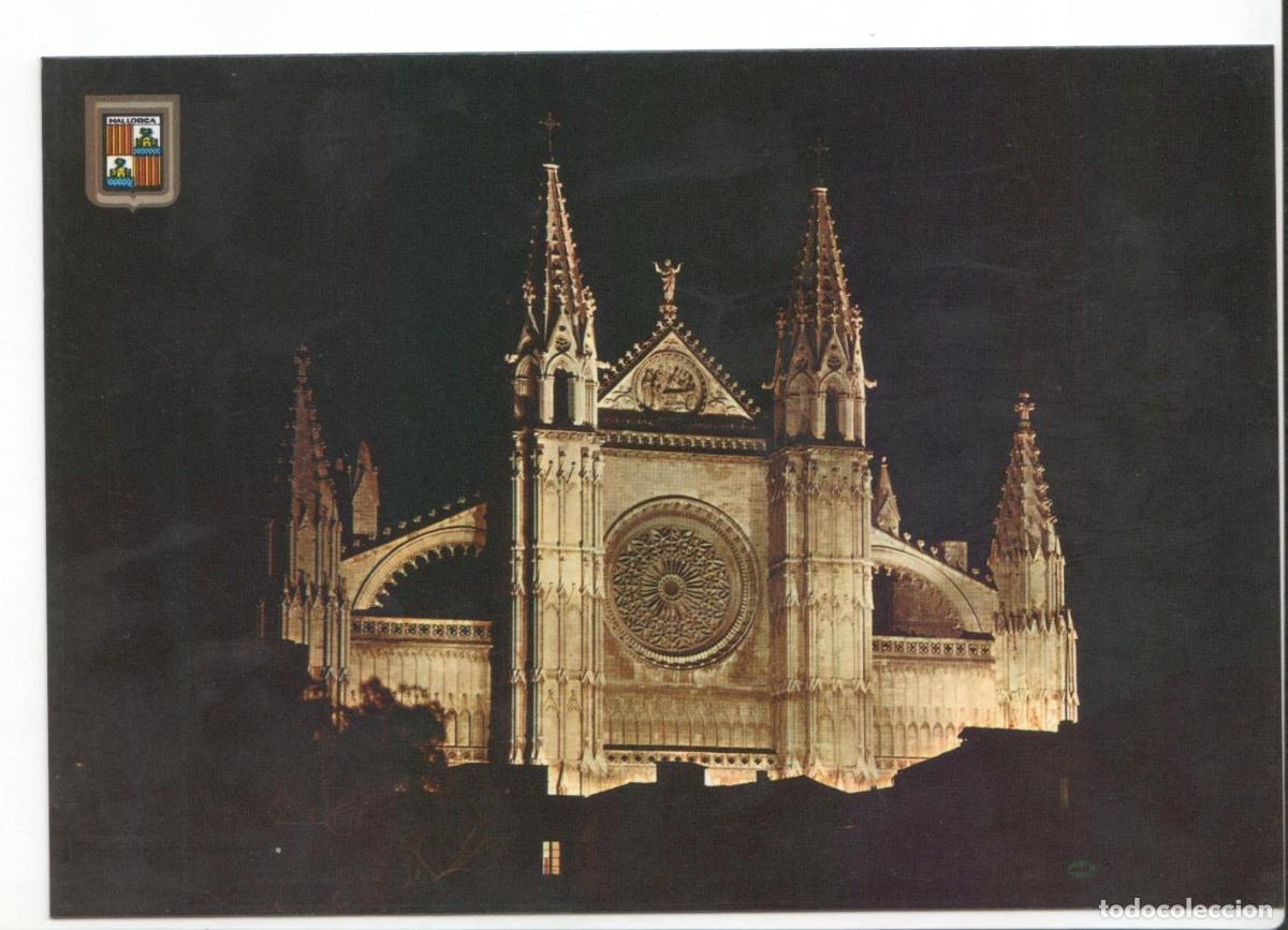 Postkarten: Postal JC0189: Mallorca. La Catedral, vista nocturna - Varios