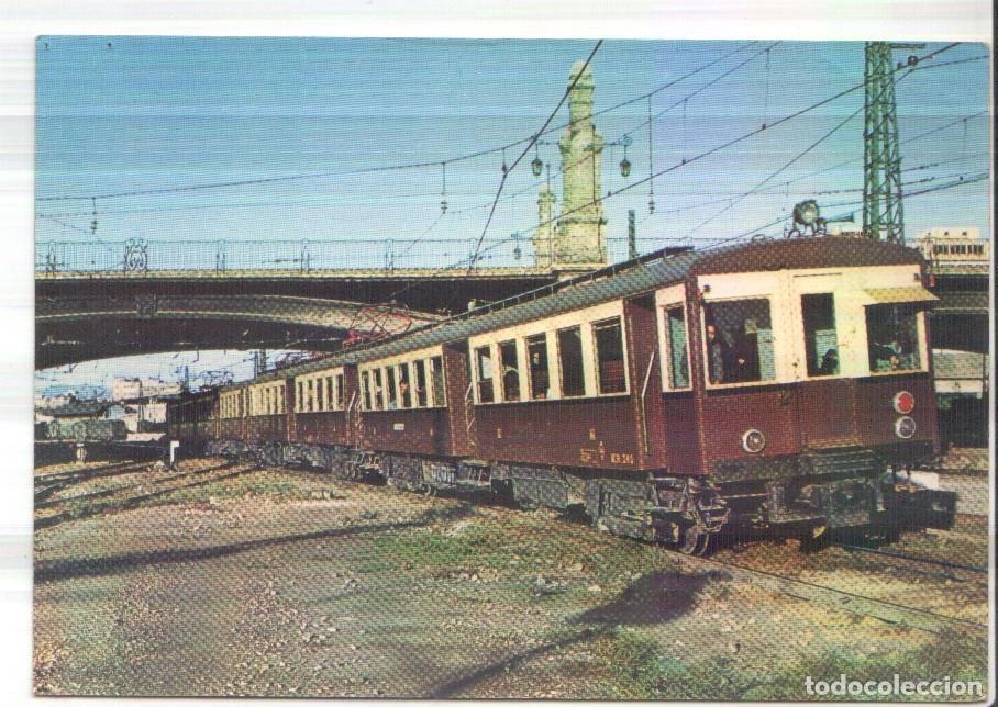 Postais: Postal JC0295: Automotor electrico serie 349-378. Barcelona - Vilanova, oct. 64 - Varios