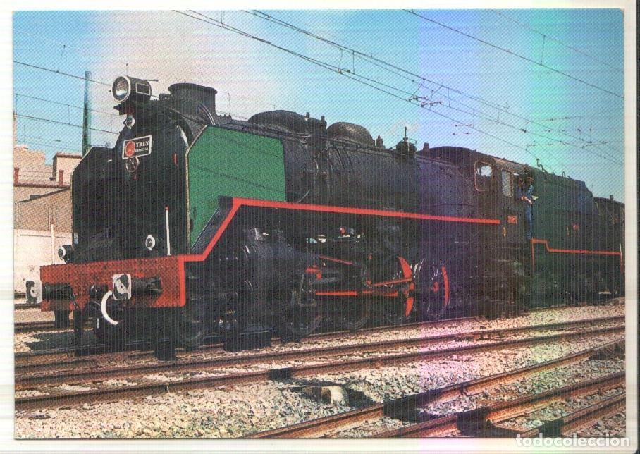 Postkarten: Postal JC0330: Locomotora RENFE Mikado 141F F 2413 en la estacion de Tarragona el 30-3-80. Foto de I