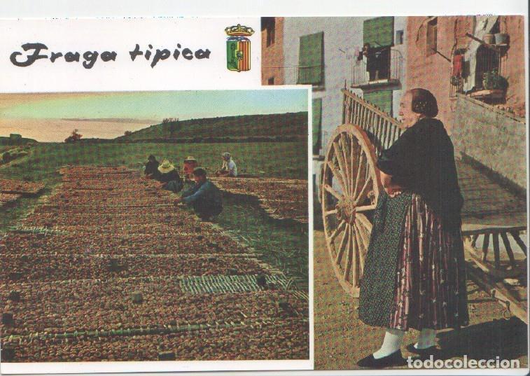 Postais: Postal JC0394: Fraga (Huesca). Fragatina y carro. Secadero higos - Varios
