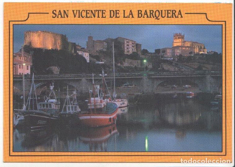 Postales: Postal JC0350: San Vicente de la Barquera (Cantabria). Anochecer en el puerto - Varios