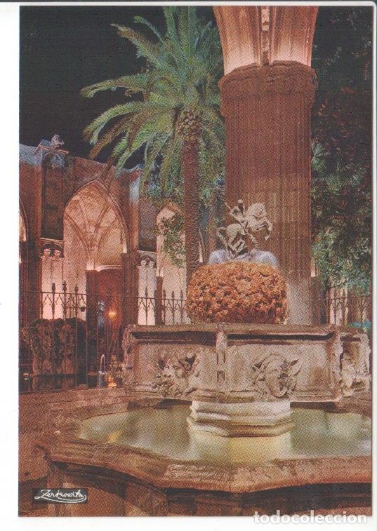 Postales: Postal JC0483: Barcelona. Catedral. Detalle del Claustro de noche - Varios
