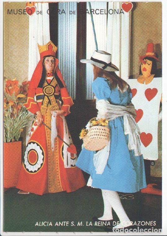 Cartes Postales: Postal JC0514: Museo de Cera de Barcelona, Alicia ante S.M. la Reina de Corazones - Varios
