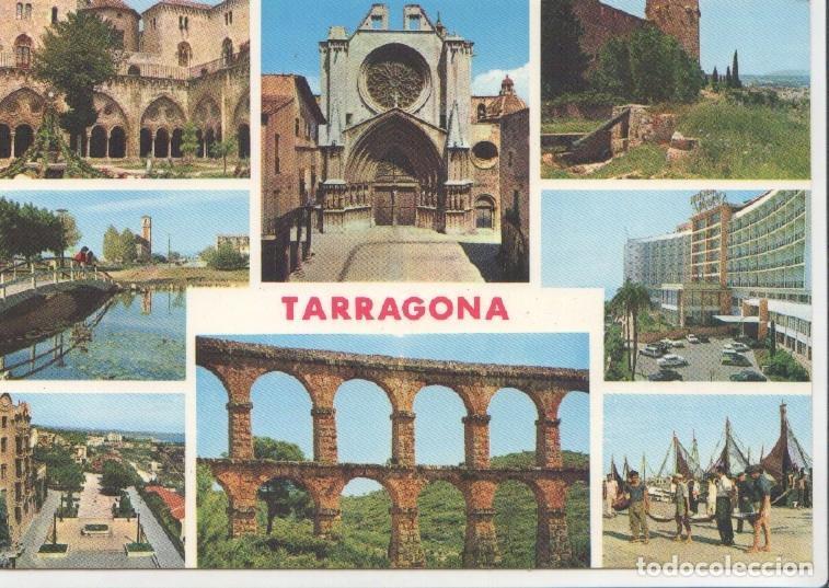 Cartoline: Postal JC0574: Tarragona (Costa Dorada). Diversos aspectos de la Ciudad (catedral, Acueducto, entre