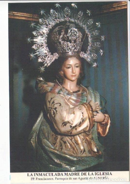 Postales: Postal JC0610: La Inmaculada Madre de la Iglesia. PP. Franciscanos. Parroquia de san Agustin de Alme