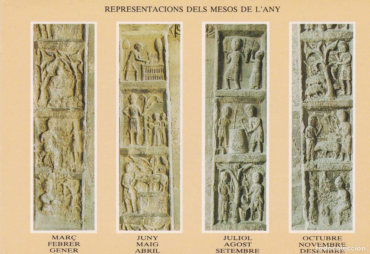 Postkarten: POSTAL B7514: RIPOLL: BASILICA DE RIPOLL - Varios