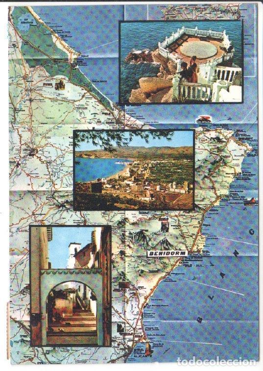 Postales: Postal JC0736: Benidorm (Espa&ntilde;a). Mapa de la zona y varias vistas - NULL
