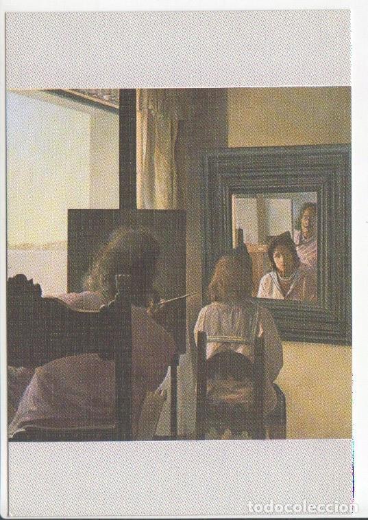 Postais: Postal JC0819: Dali de espalda pintando Gala de espalda eternizada por seis corneas virtuales. 1972-