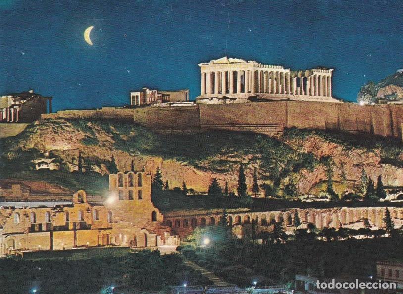 Postais: POSTAL B7700: ATENAS: VISTA NOCTURNA DEL ACROPOLIS - Varios