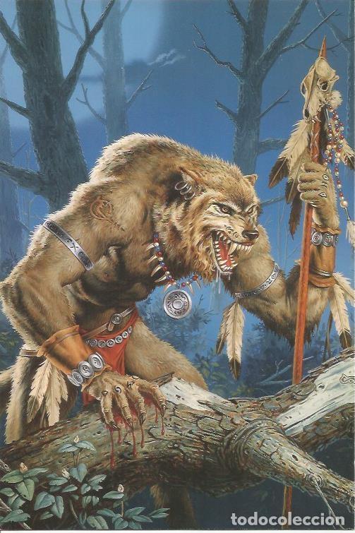 Postales: POSTAL 2753: Serie numero 4 Werewolf - Clyde Caldwell