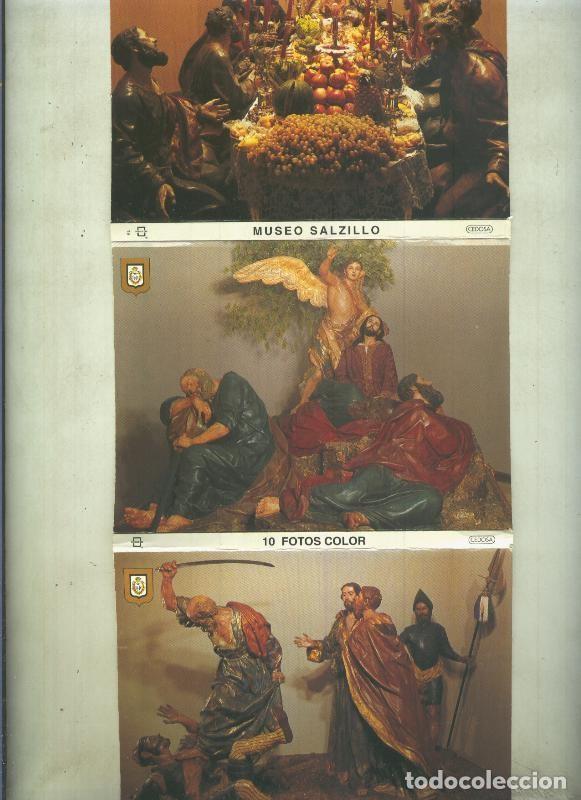 Cartoline: Museo Salzillo en Murcia, juego de postales en carpeta acordeon - Varios