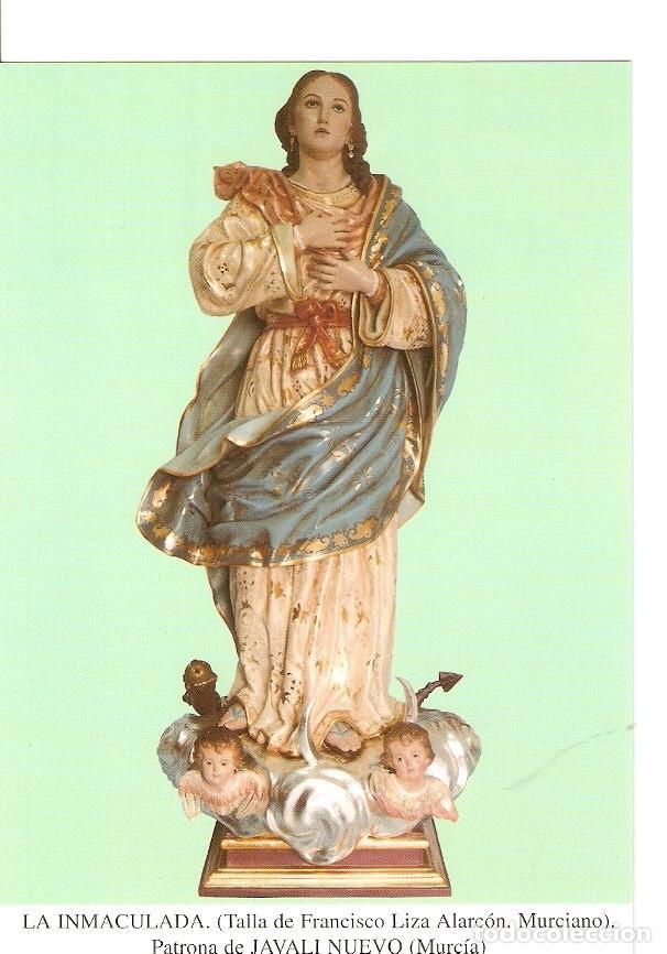 Cartoline: Postal 027236 : La Inmaculada (Talla de Francisco Liza Alarcon. Murciano). Patrona de Javali Nuevo (