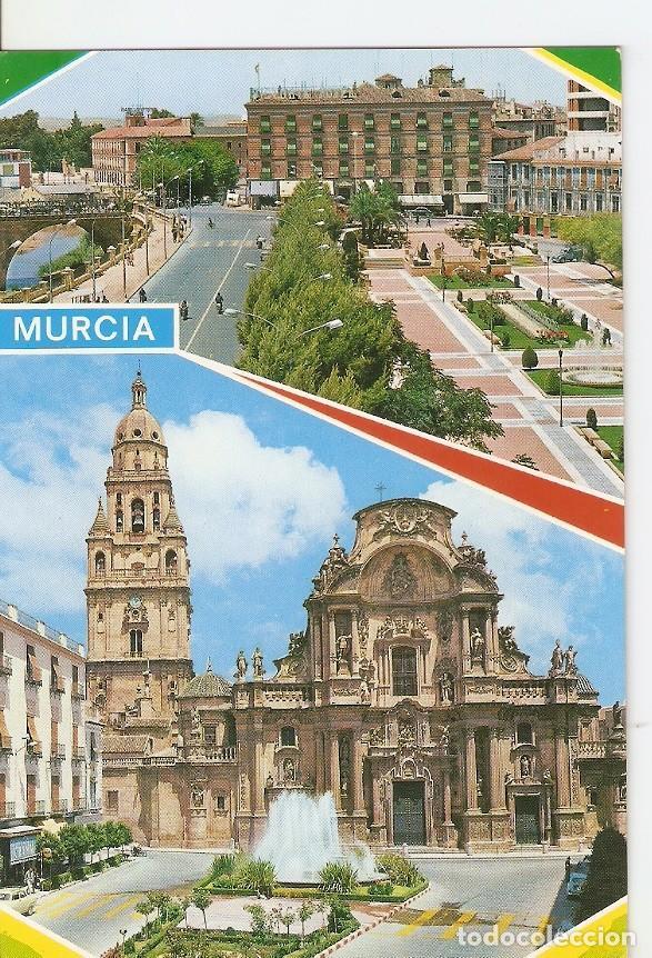Postkarten: Postal 028957 : Glorieta de Espa&ntilde;a y Catedral. Murcia - Varios