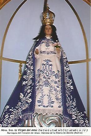 Postales: POSTAL 54229: Virgen del Amor Hermoso. Ribera de Molina Murcia - Varios
