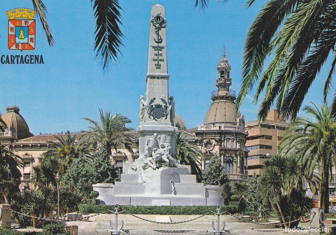 Postais: Postal 62019 : Cartagena (Murcia). Monumento a los heroes de Cavite y Santiago de Cuba - Varios