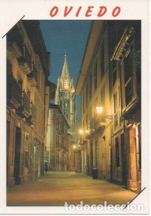 Postcards: Postal E00270: Imagen nocturna Oviedo - Varios