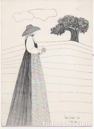 Postais: Postal E00295: Dibujo Ibiza - Luis Amor