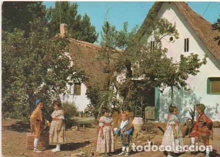 Postkarten: Postal E00155: Barracas, ni&ntilde;os traje tipico Valencia - Varios